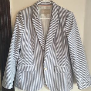 Seersucker Banana Republic blazer
